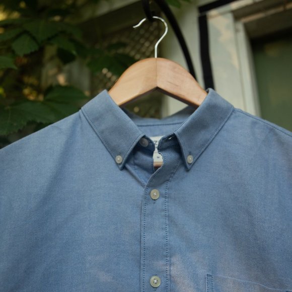 Solid Blue Arizona Jean Co Button Down - Picture 3 of 4